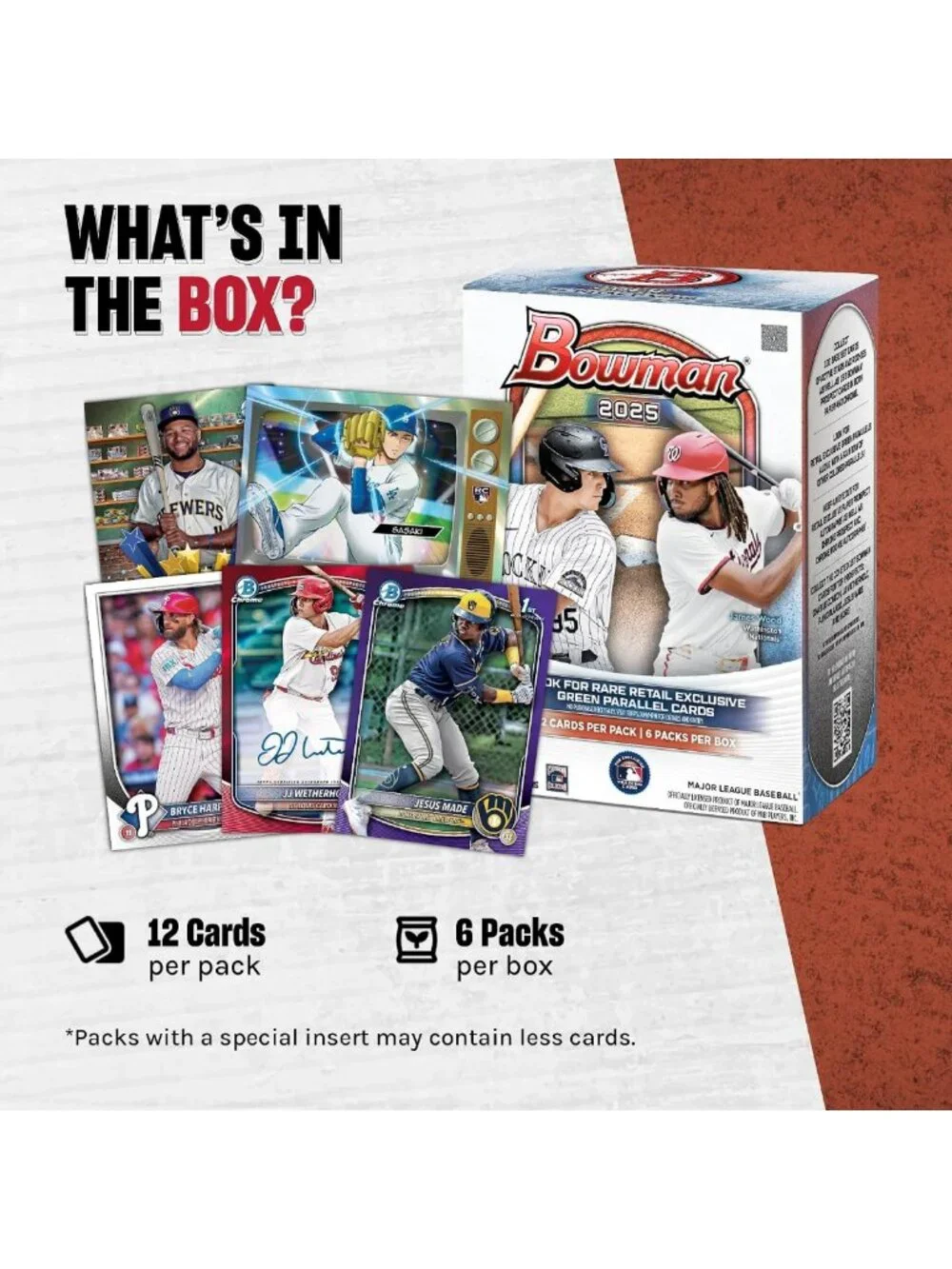 2025 MLB Baseball Cards - Factory Sealed Value Box - Collectible Sports